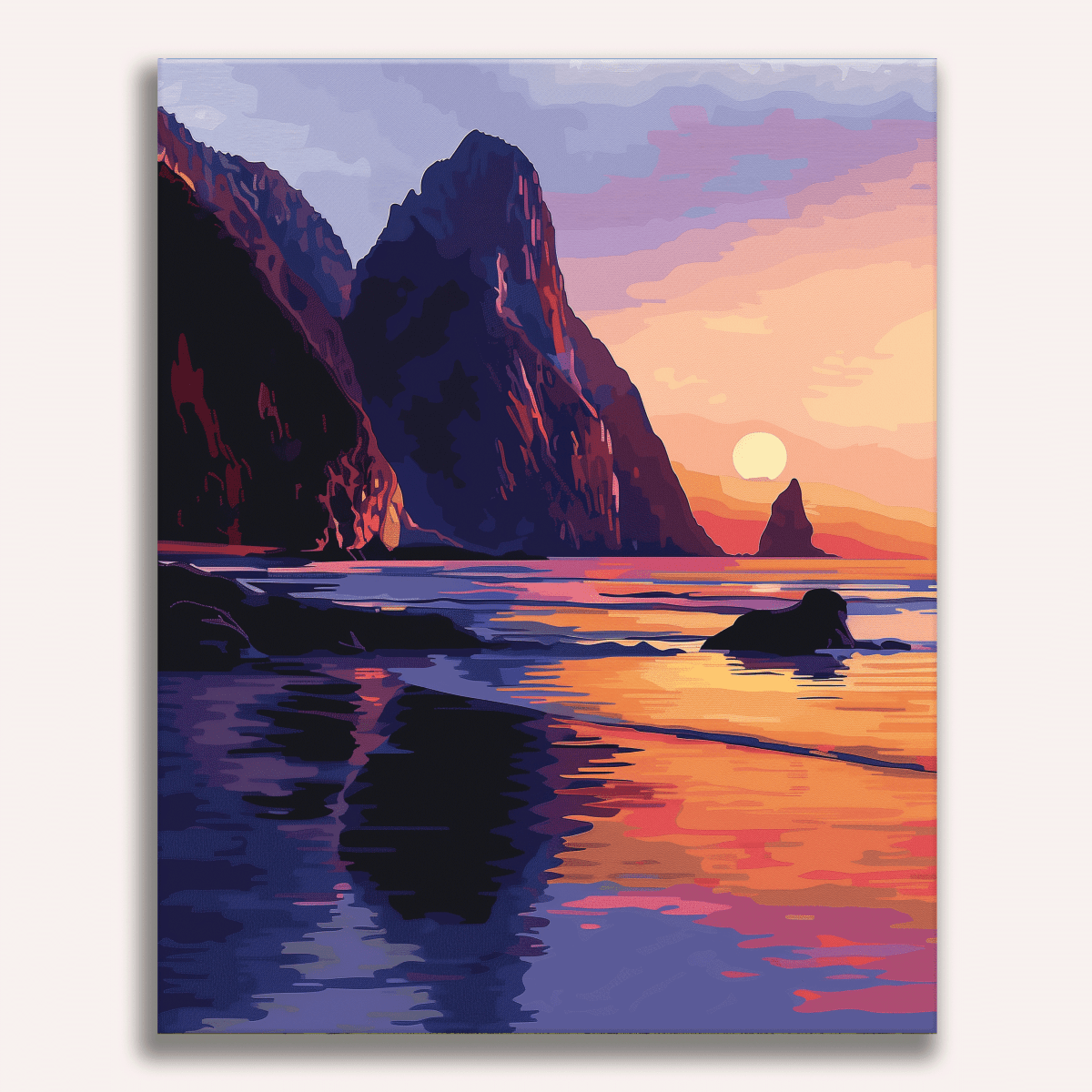 Where Land Meets Sea - Number Artist Diamond Painting Kits