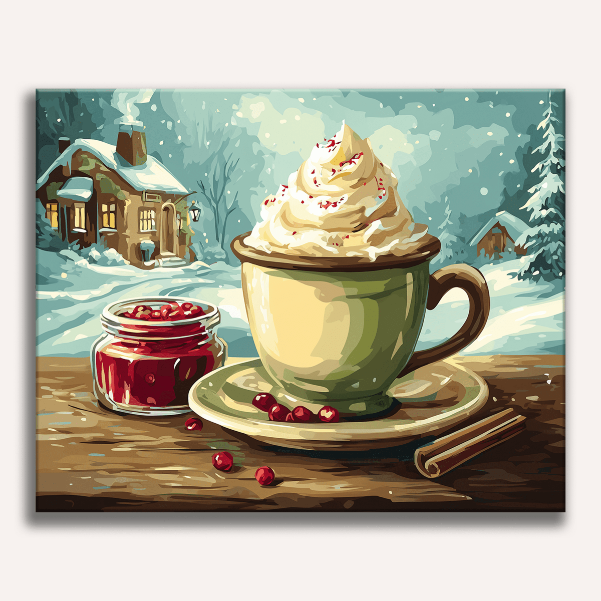 Whipped Cream Delight Paint by Numbers Kit
