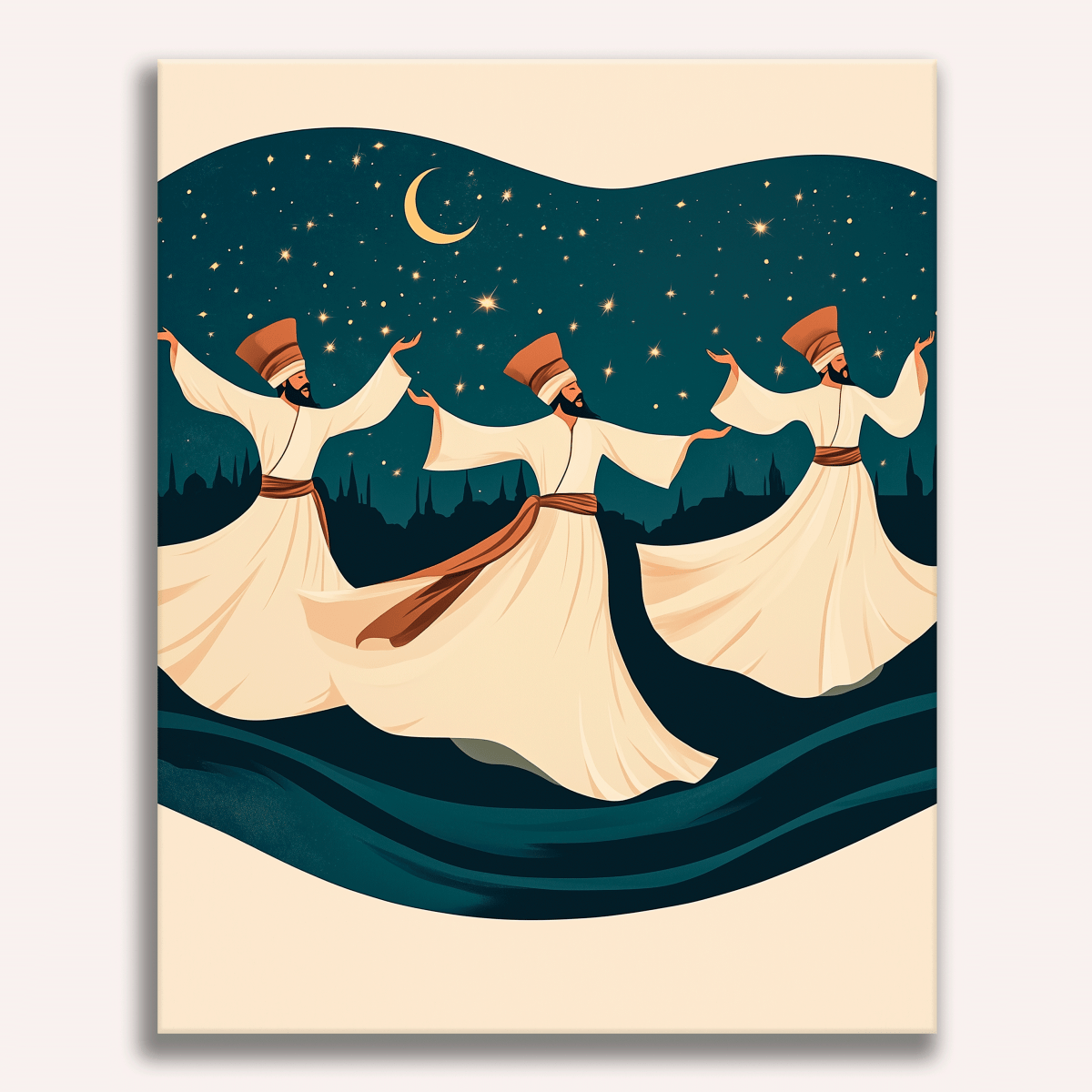 Whirling Dervishes - Number Artist Diamond Painting Kits