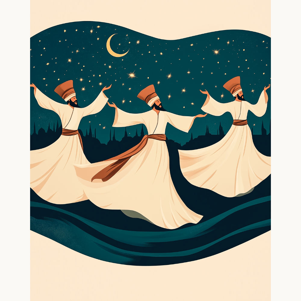 Whirling Dervishes - Number Artist Diamond Painting Kits