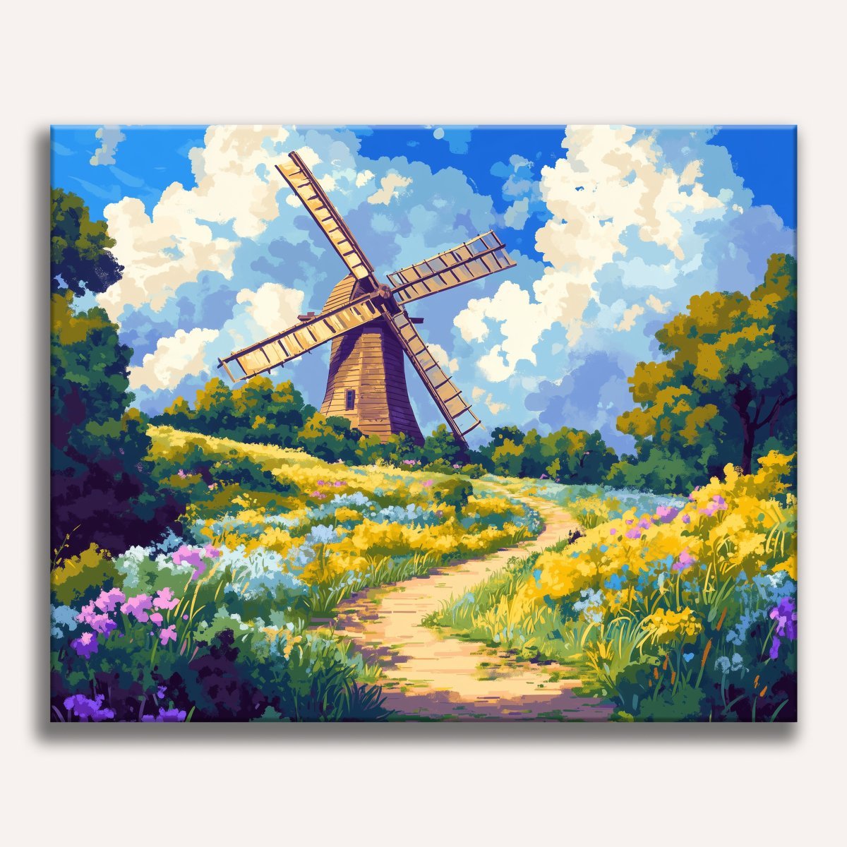 Windmill Clearing - Number Artist Diamond Painting Kits
