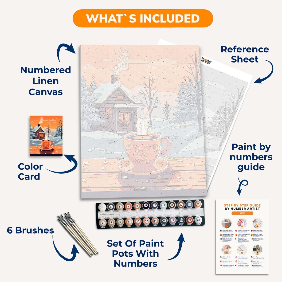 Winter Coffee - Number Artist Diamond Painting Kits