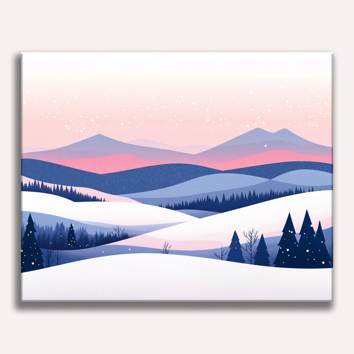 Winter Hills - Number Artist Diamond Painting Kits