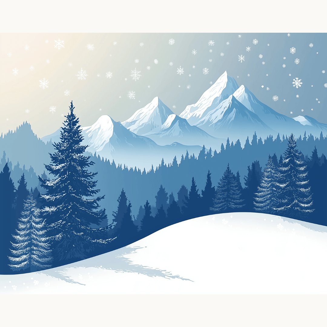 Winter Landscape - Number Artist Diamond Painting Kits