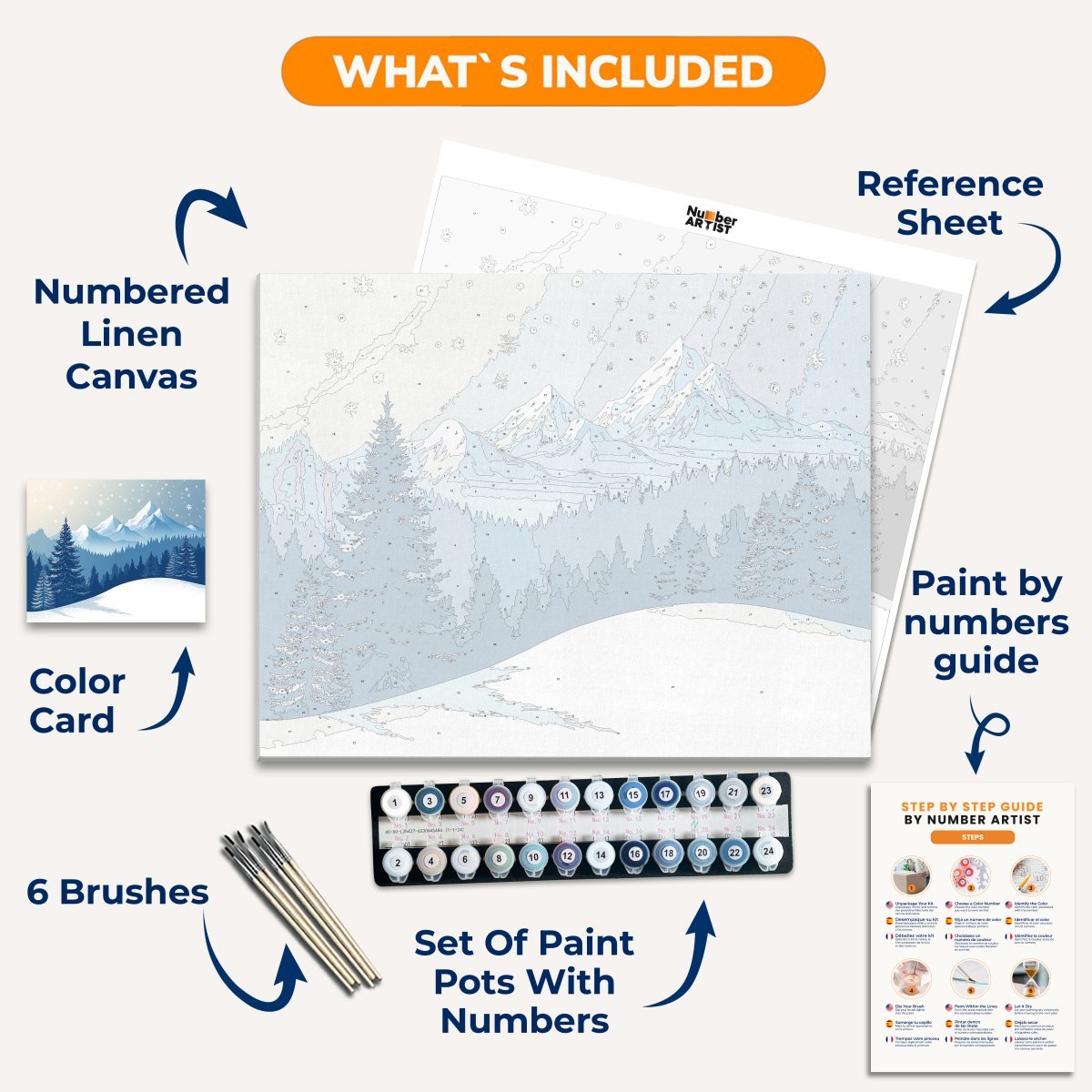 Winter Landscape - Number Artist Diamond Painting Kits
