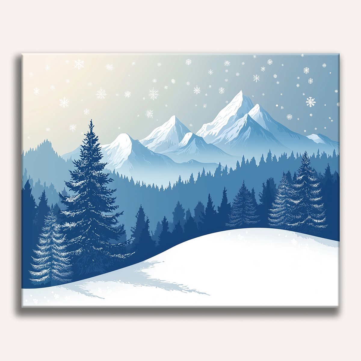 Winter Landscape - Number Artist Diamond Painting Kits