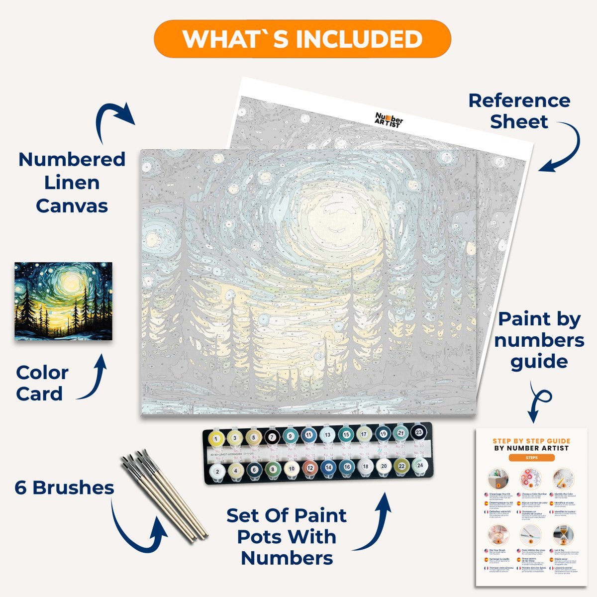Winter Night - Number Artist Diamond Painting Kits