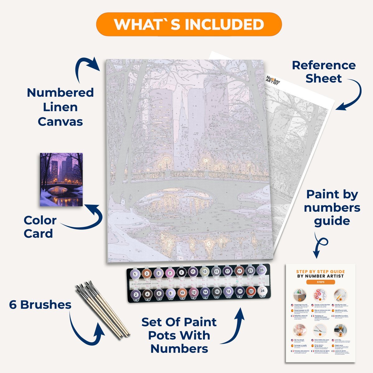 Winter Walks - Number Artist Diamond Painting Kits