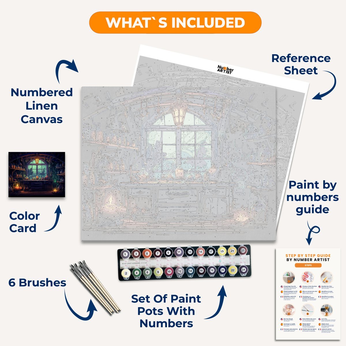 Witch's Lab - Number Artist Diamond Painting Kits