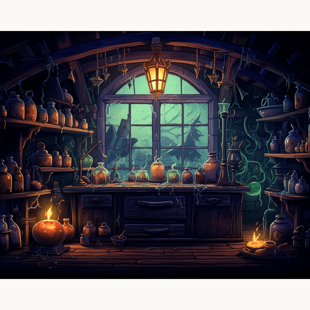 Witch's Lab - Number Artist Diamond Painting Kits
