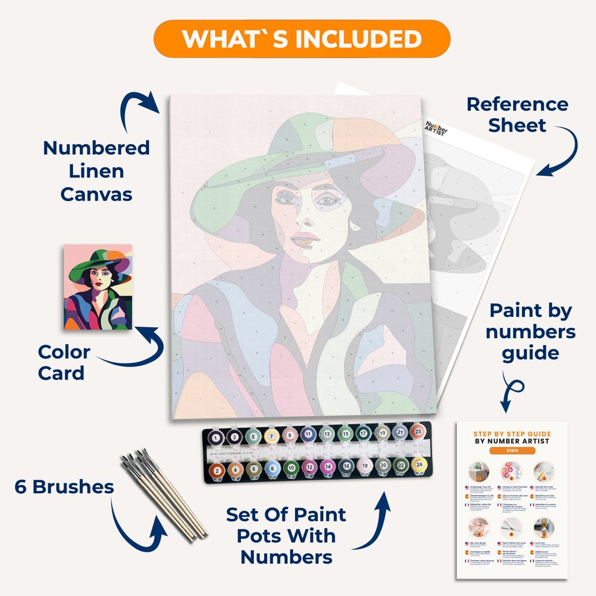 Woman With a Hat - Number Artist Diamond Painting Kits