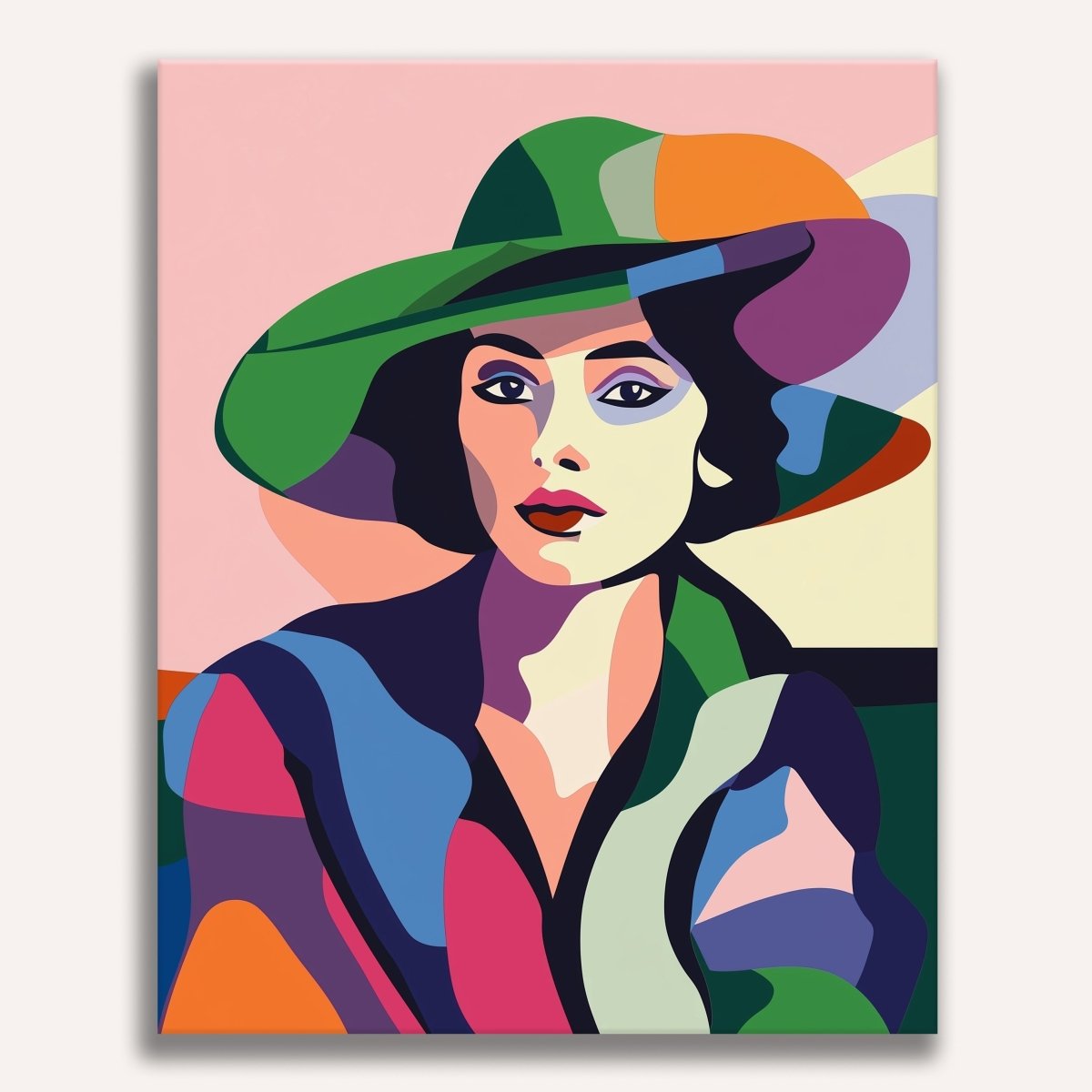 Woman With a Hat - Number Artist Diamond Painting Kits